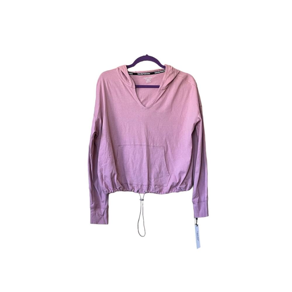 NWT Calvin Klein Performance Hoodie PF9T3526 Dark Pink Size Small